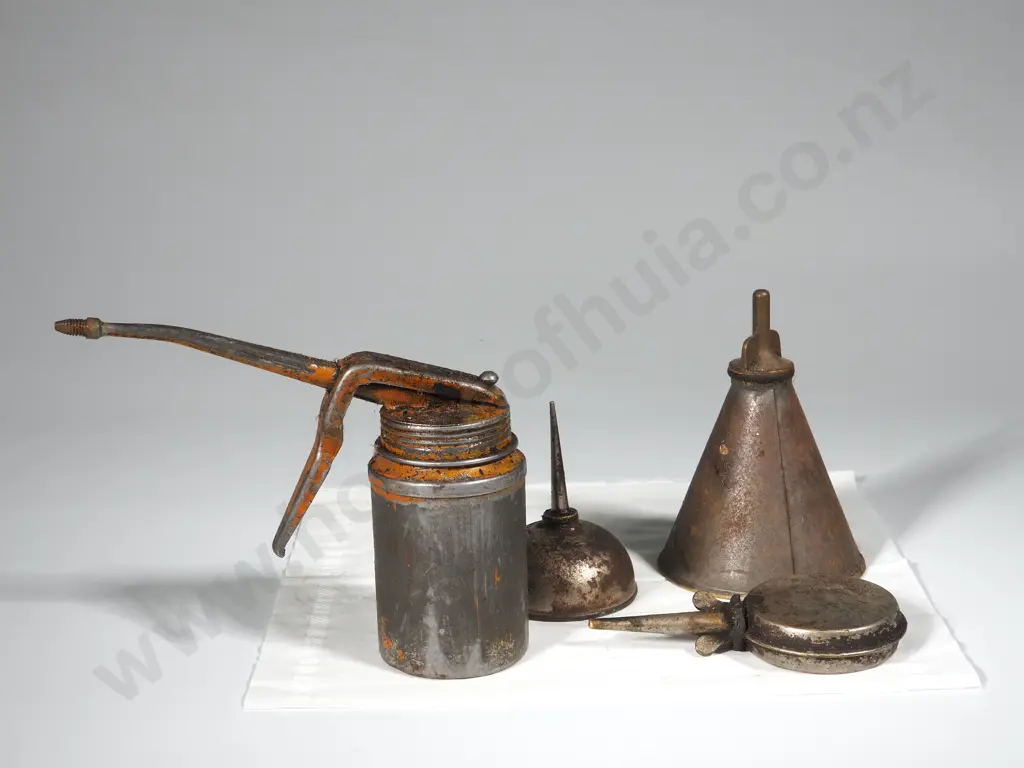 Four Vintage Oil Dispensers Image 1++
