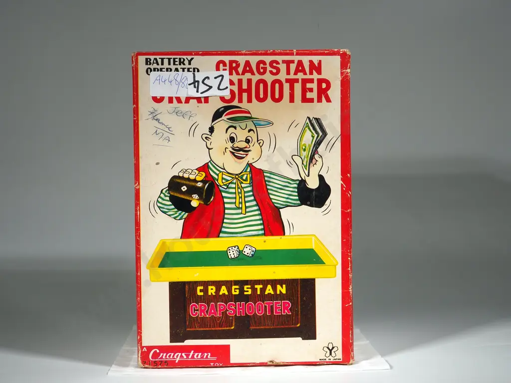 Battery Operated Craggstan Crap Shooter Japanese Antique Toy Image 1++