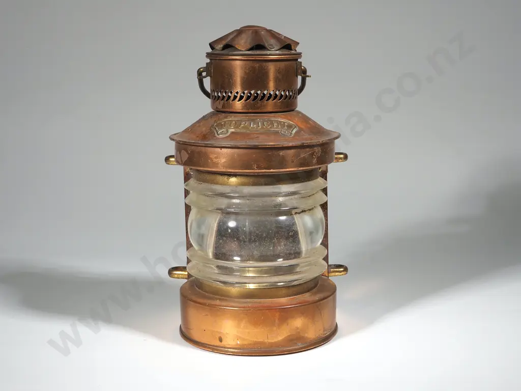 Small Copper Ships Toplight Ships Lamp Image 1++
