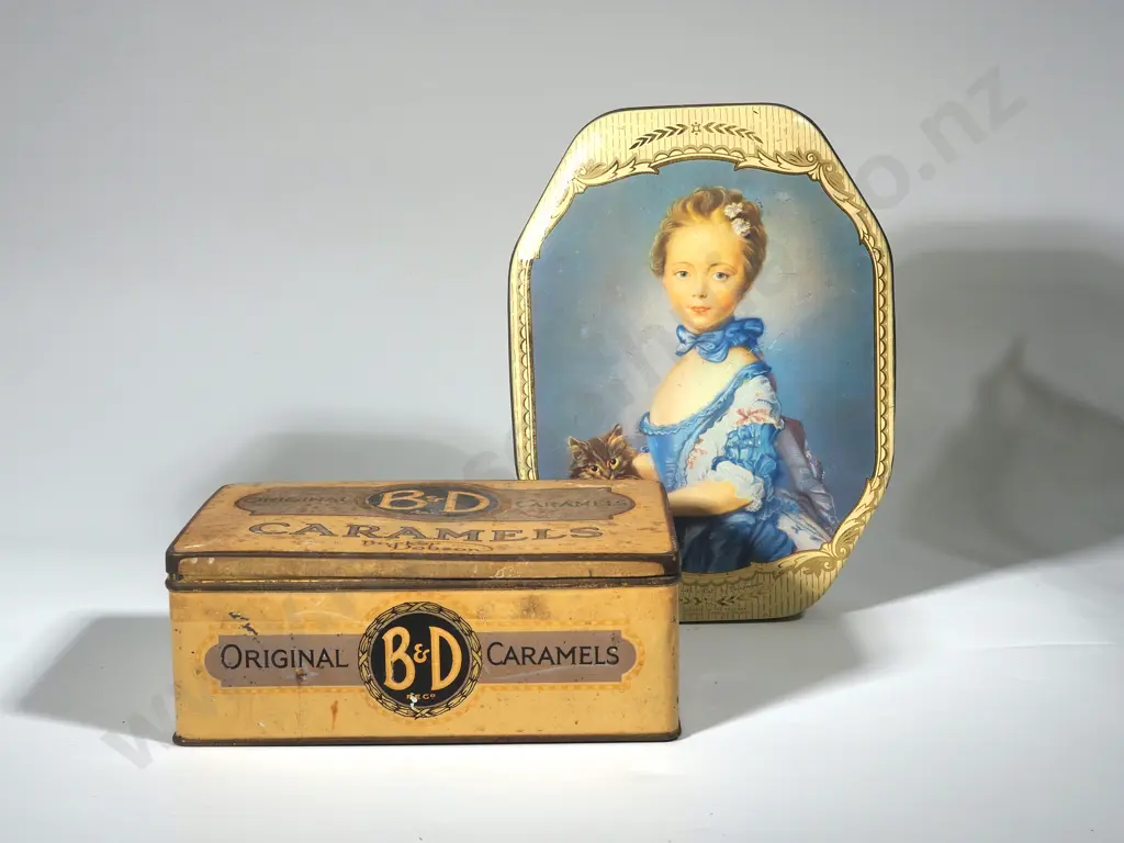 Four Vintage Chocolate & Caramel Tins  Image 1++