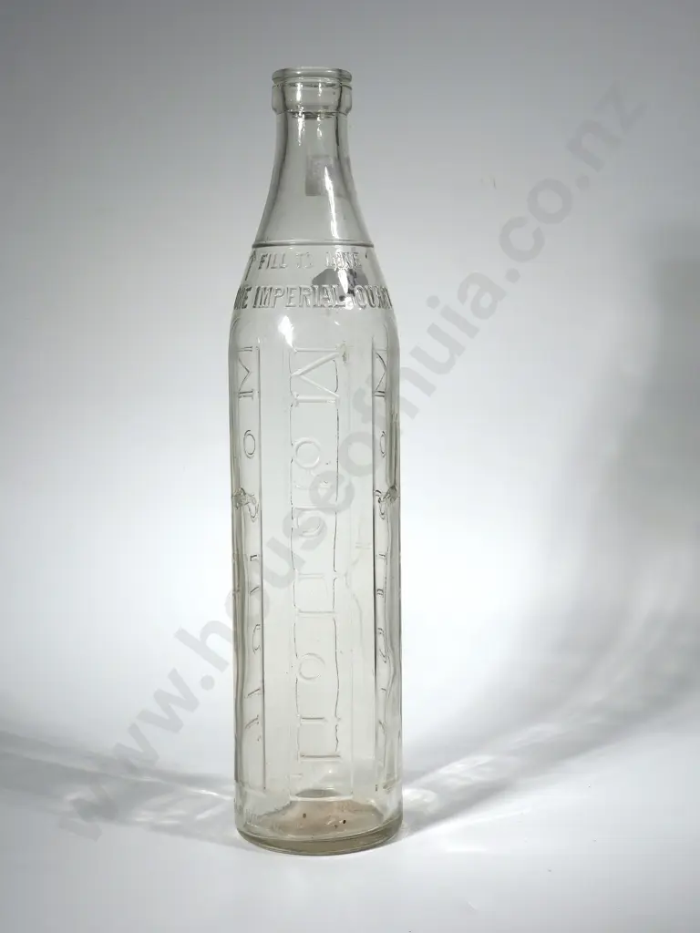 Mobil OIl 1 Quart Glass Bottle - Property of the Vacuum Oil Company PTY Image 1++