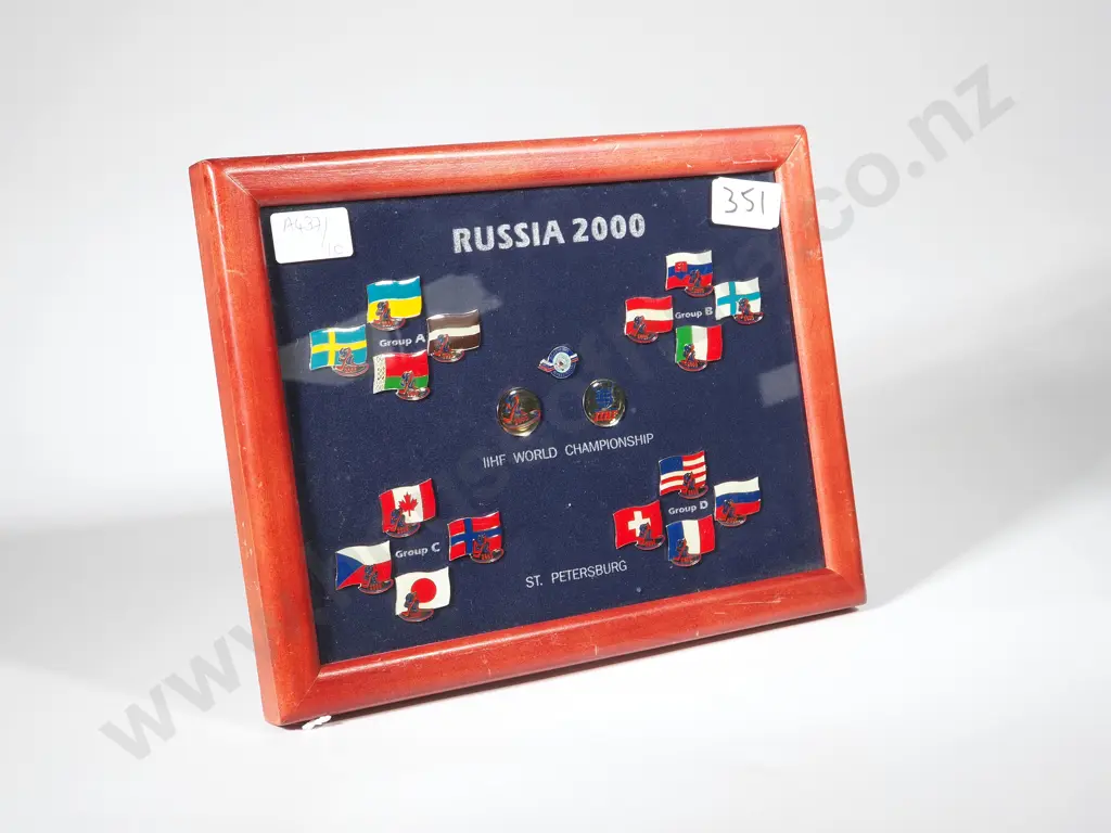 IIHF World Championship Plaque - Russia 2000, St Petersburg Image 1++