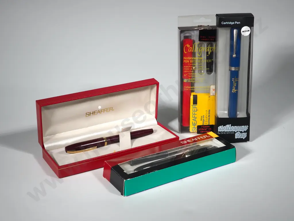 Five Boxed Sheaffer Fountain Pens Image 1++