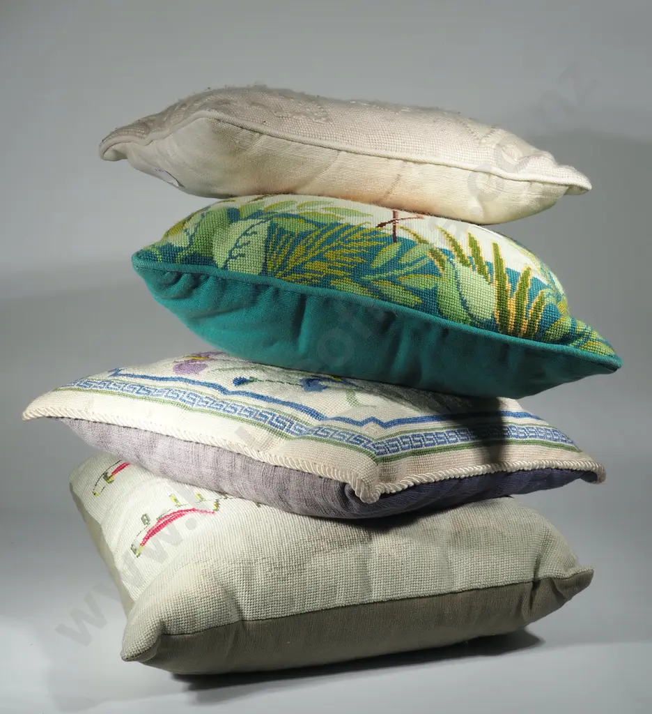 Four Tapestry Cushions Image 1++
