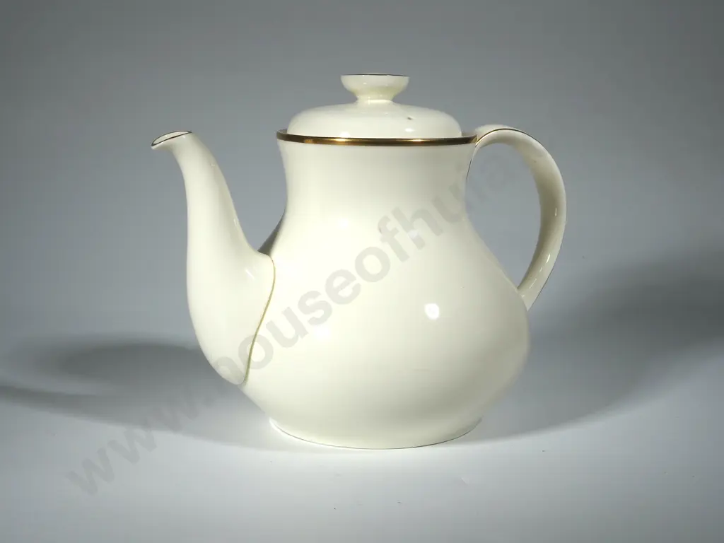 Vintage Royal Doulton Teapot Romance Heather Collection Ivory Gold Trim Image 1++