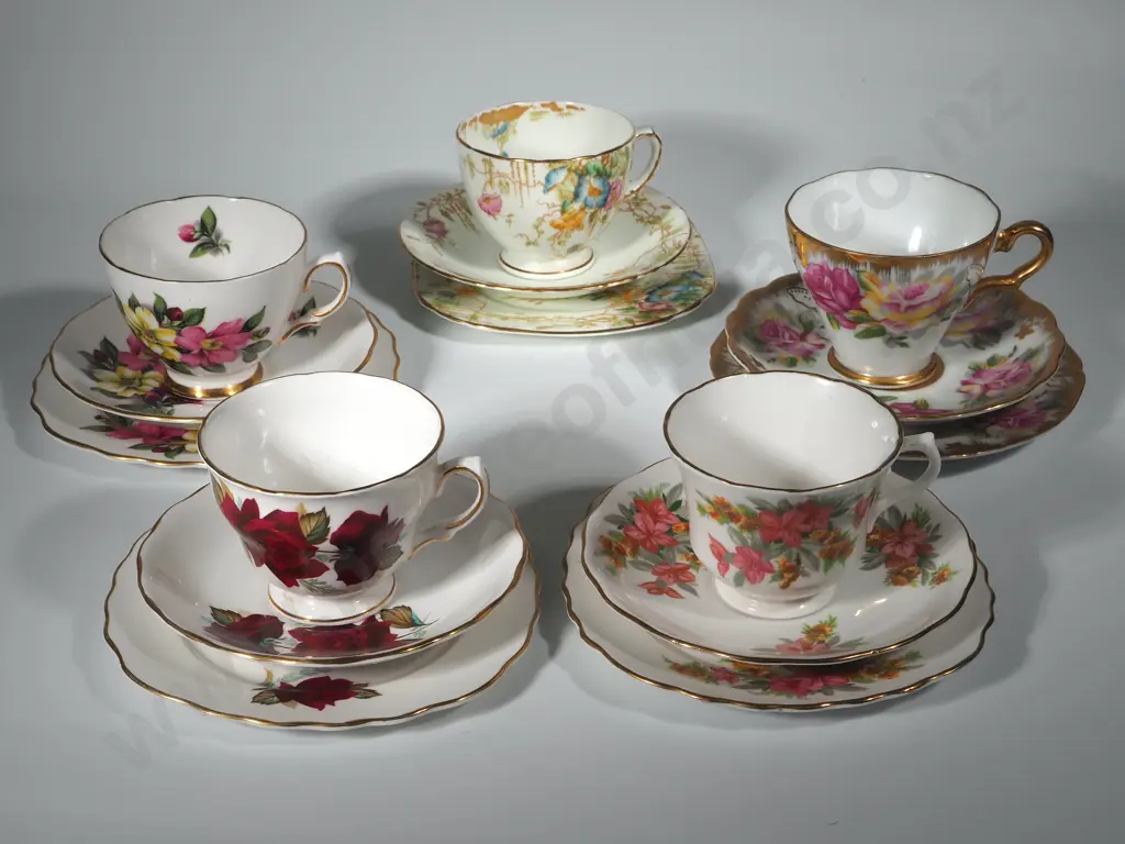Five Trios Including Colclough & Sutherland China  Image 1++