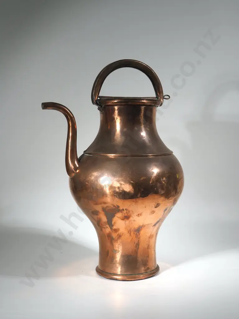 Large Copper Spouted Kettle Image 1++
