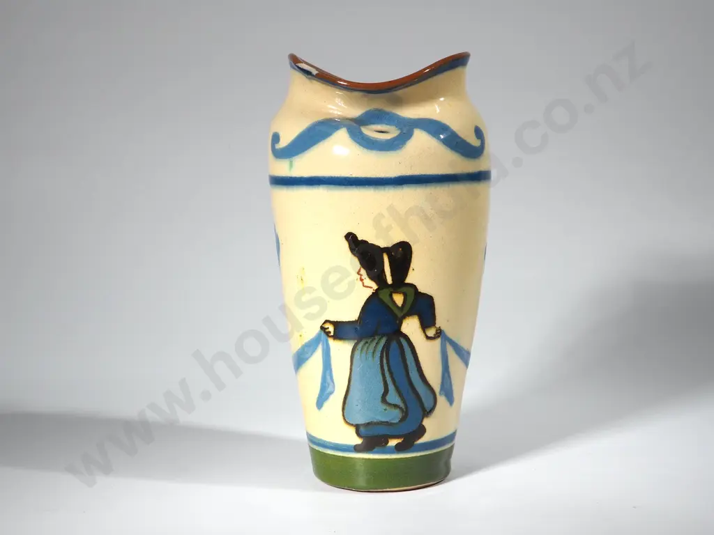 Torquay-ware Vase w Children Image 1++