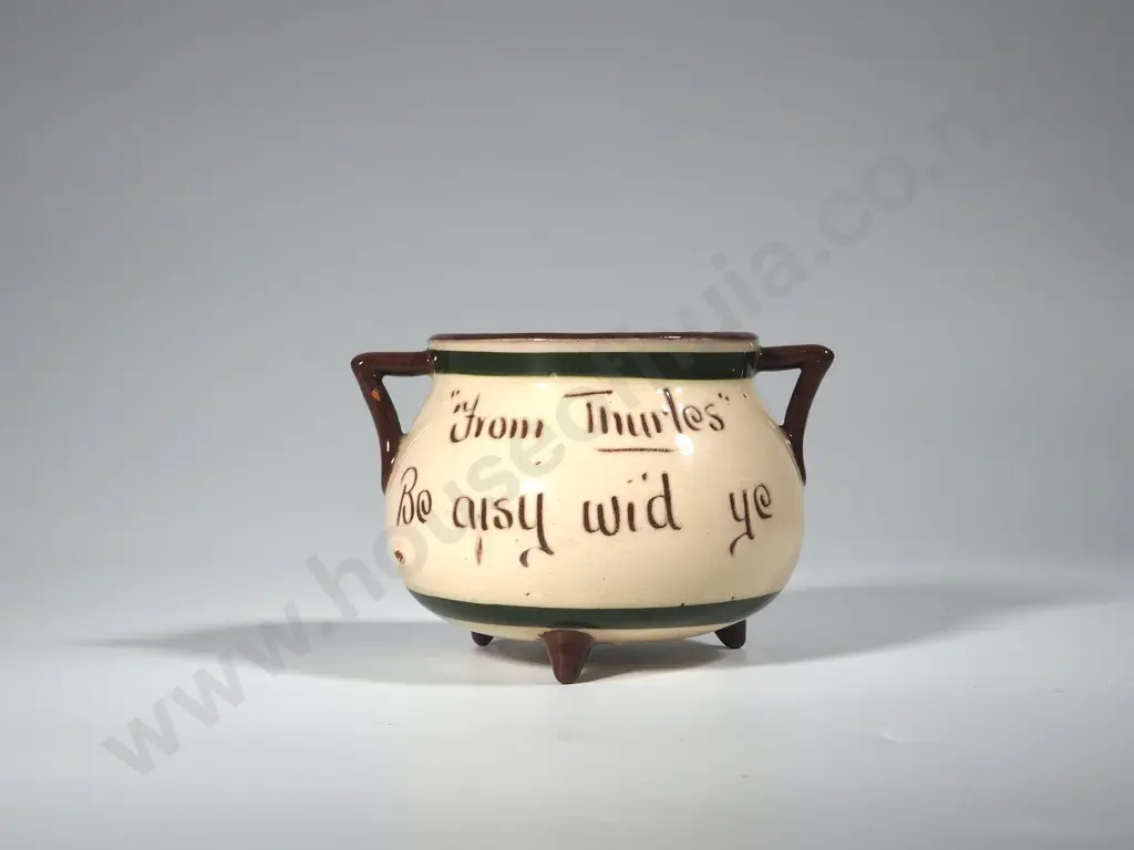 Small Thurles Torquay-ware Cauldron Image 1++