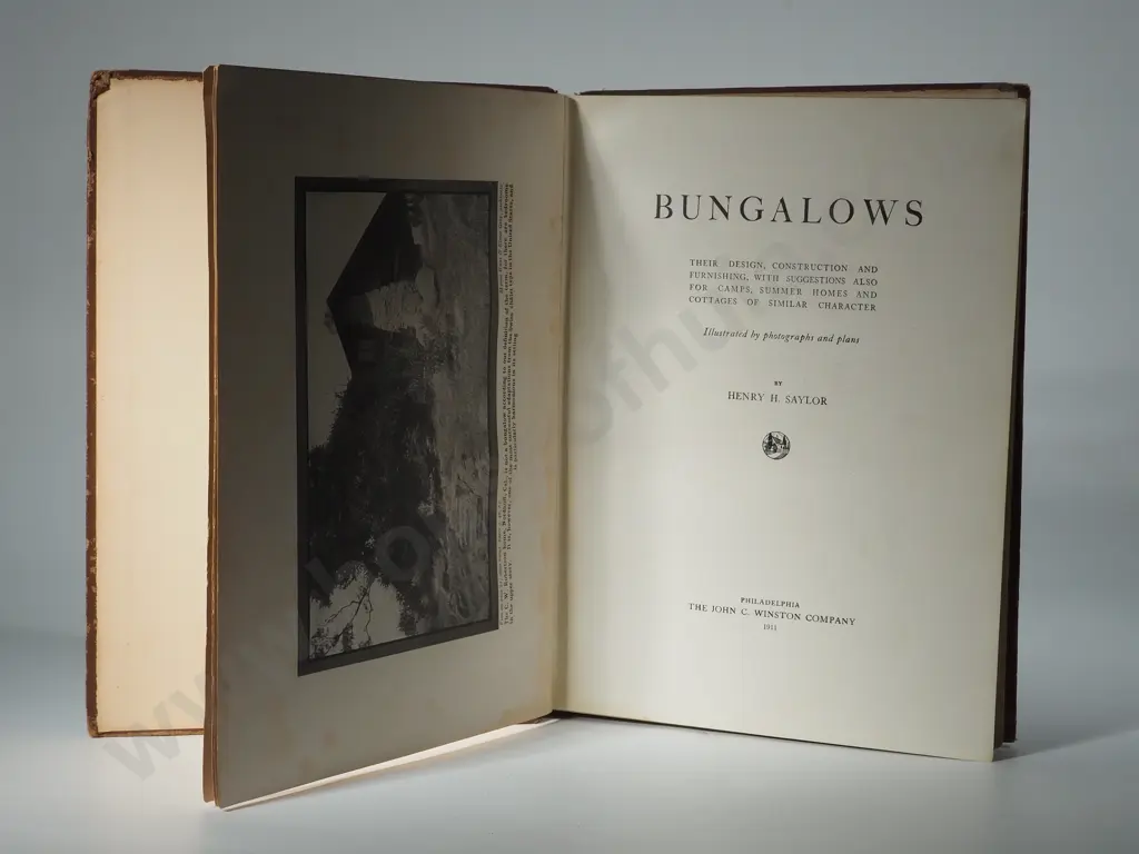Antique Book on Bungalows Image 1++