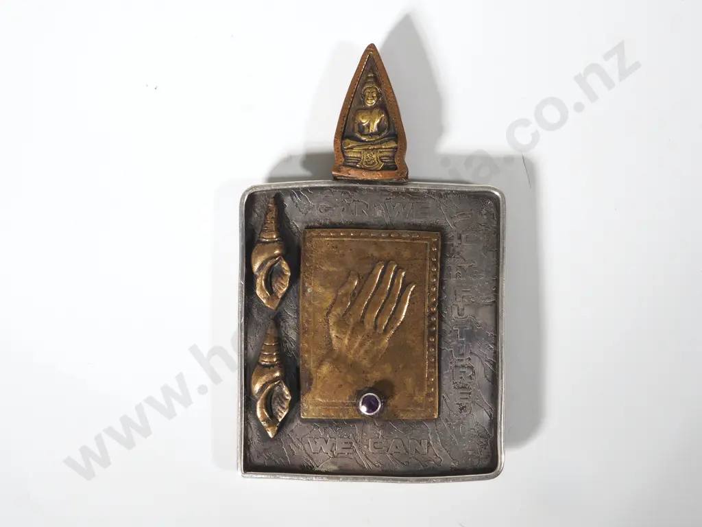 Sterling Silver Bhudda Brooch Image 1++