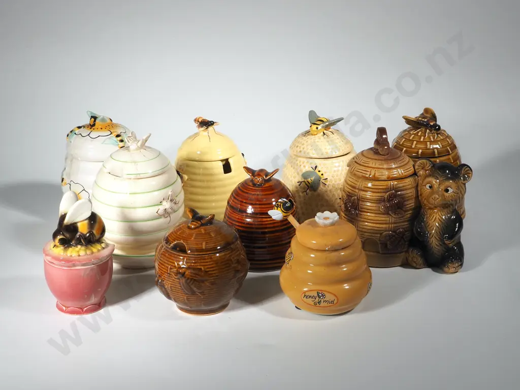 Collection of NIne Honey Pots  Image 1++