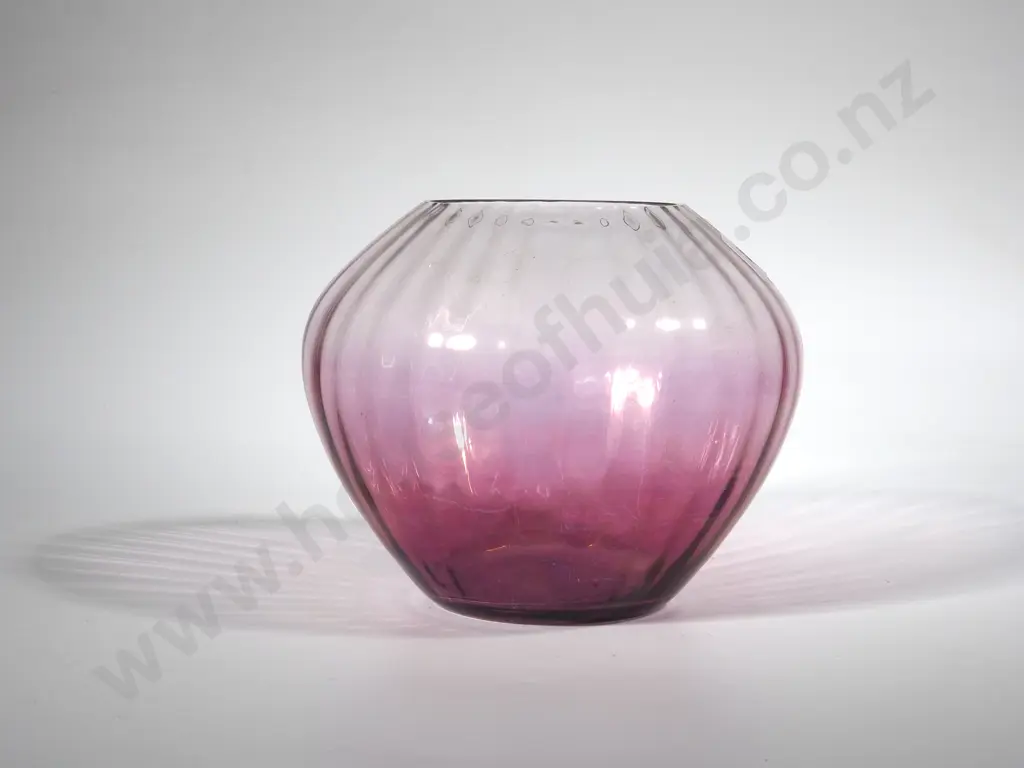 Pale Graduated Purple Glass Vase Image 1++