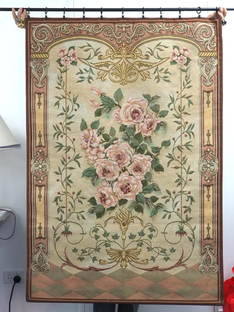 Hanging Tapestry on Metal Extendable Rod  Image 1++