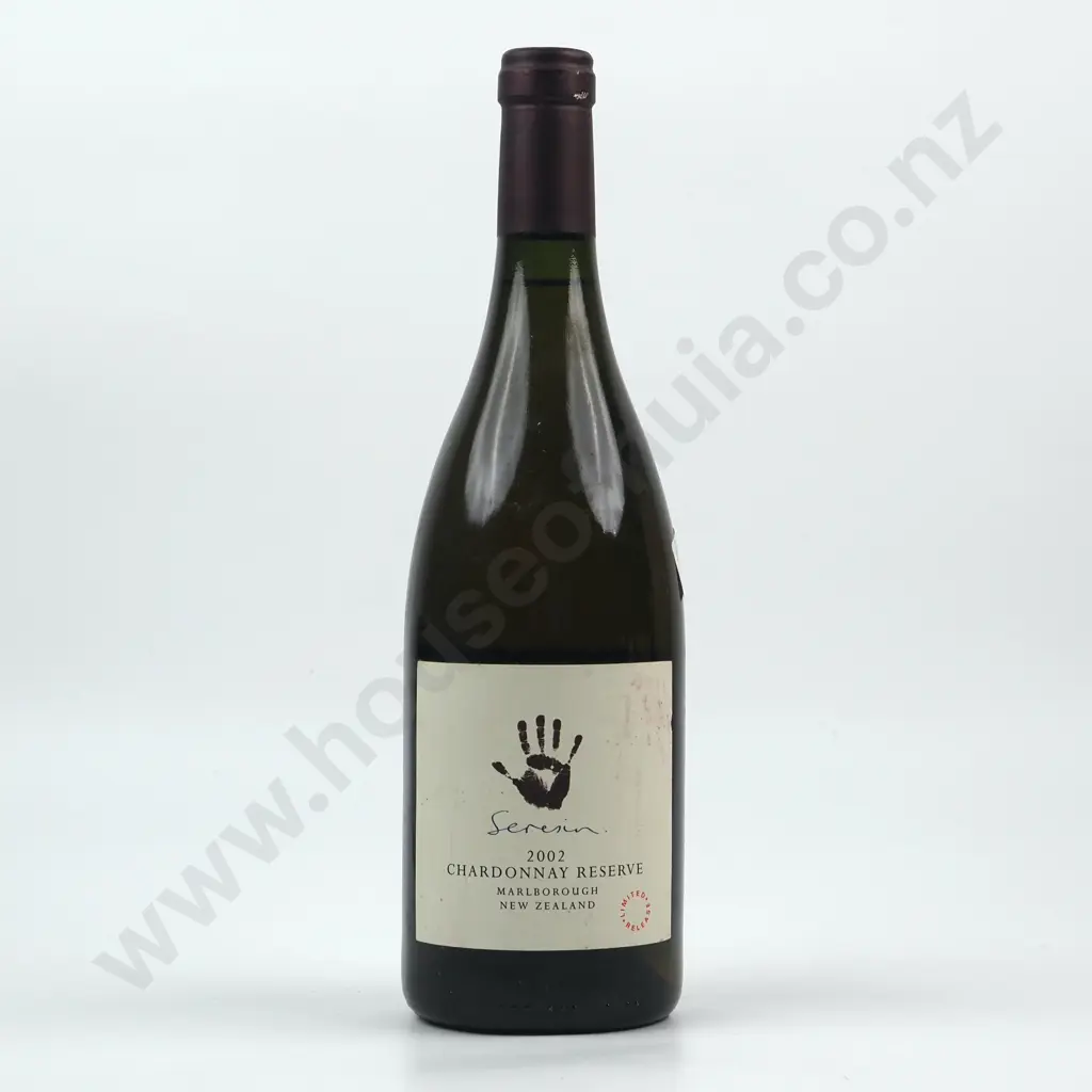 2002 Seresin Chardonnay Reserve - Marlborough. Image 1++