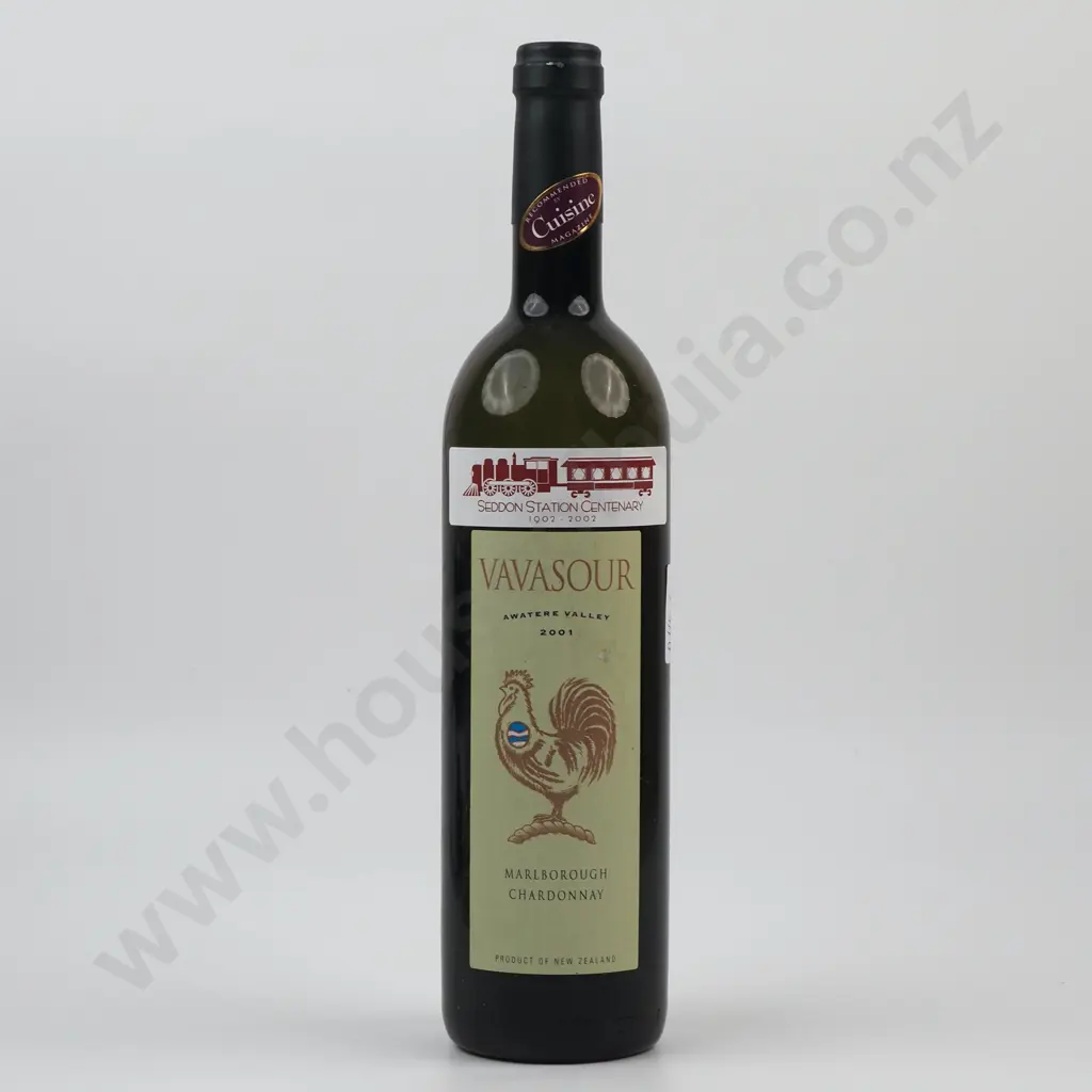 2001 Vavasour Awatere Valley Chardonnay - Marlborough. Image 1++