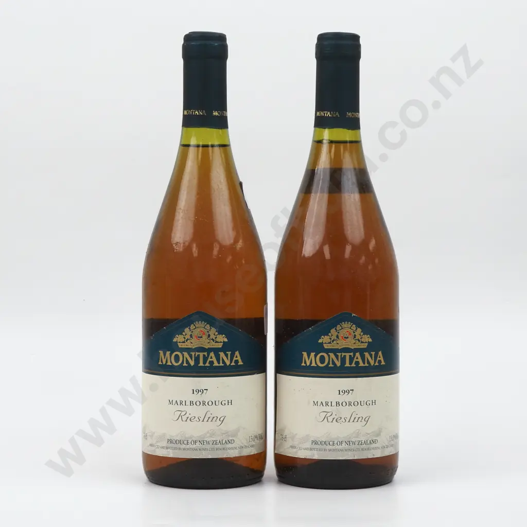 Two Bottles 1997 Montana Riesling - Marlborough. Image 1++