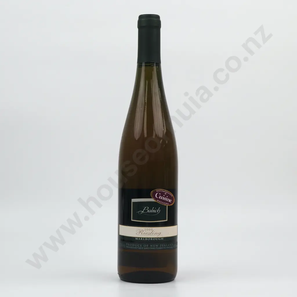 2002 Babich Riesling - Marlborough. Image 1++