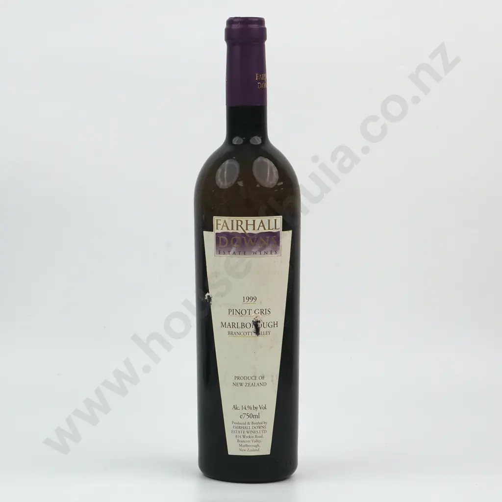 1999 Fairhall Downs Brancott Valley Pinot Gris  - Marlborough. Image 1++