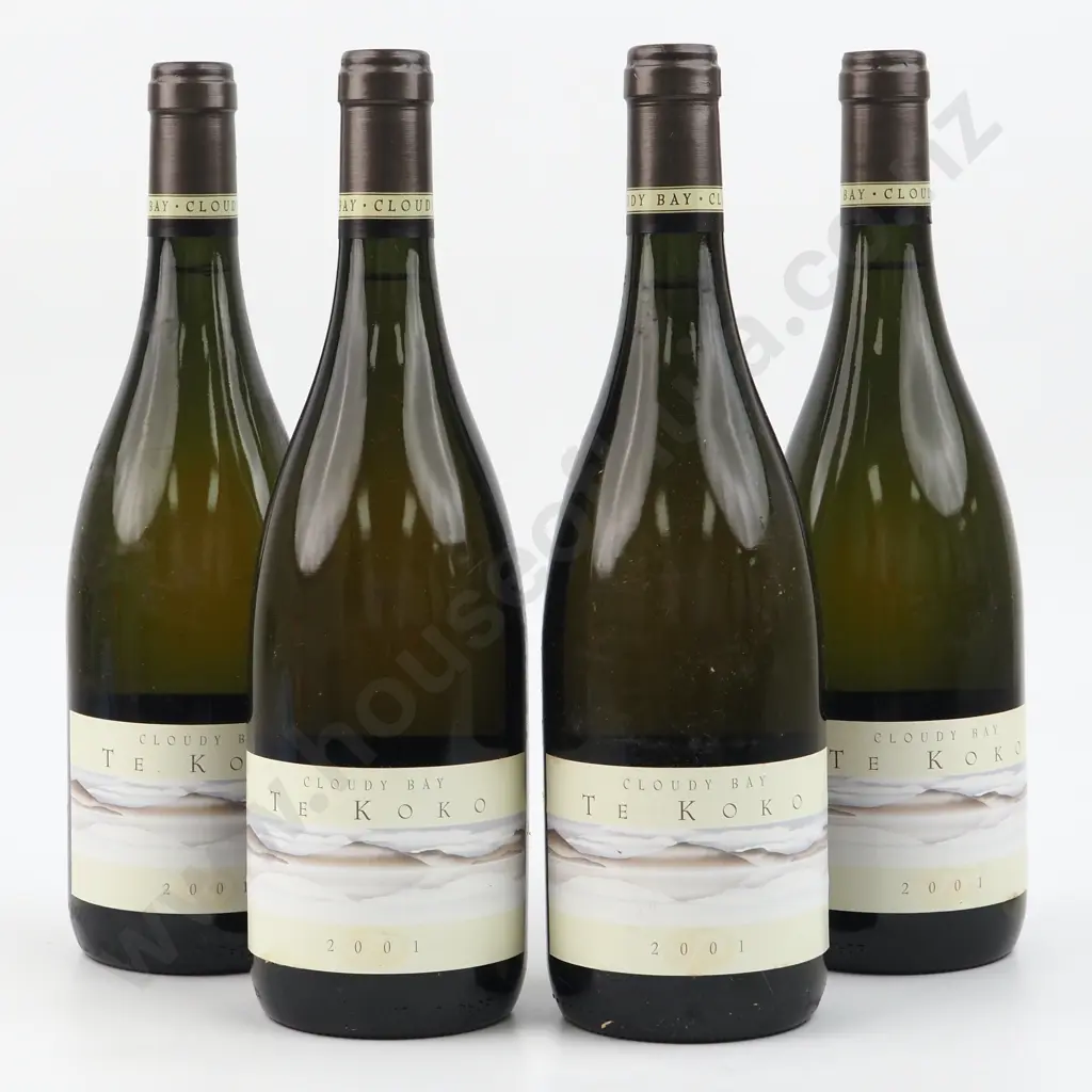 Box of Four 2001 Cloudy Bay Te Koko Sauvignon Blanc - Marlborough. Image 1++
