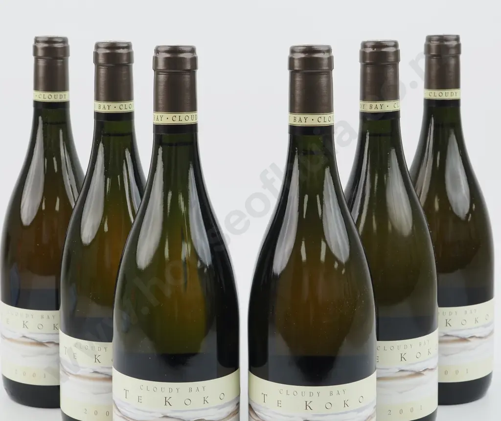 Box of Six 2001 Cloudy Bay Te Koko Sauvignon Blanc - Marlborough. Image 1++