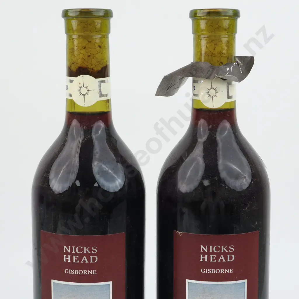 Two Bottles 1998 Nick's Head Merlot -Gisborne. Image 1++