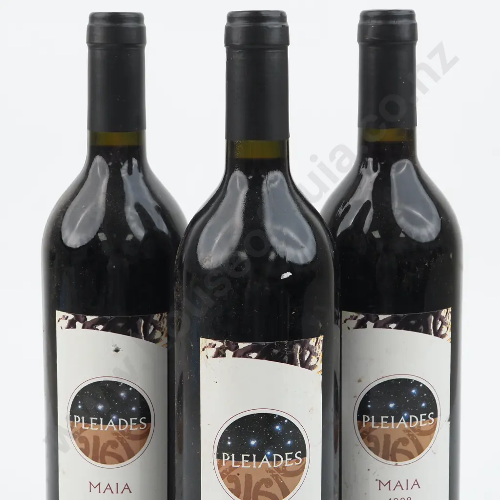 Three Bottles 1998 Pleiades Maia Merlot/Malbec - Marlborough. Image 1++