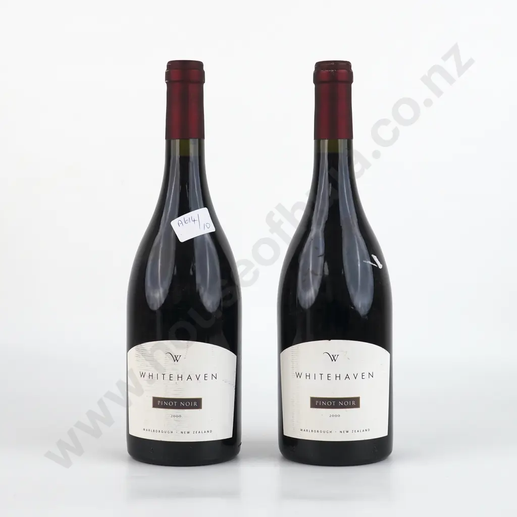Two Bottles 2000 Whitehaven Pinot Noir - Marlborough. Image 1++