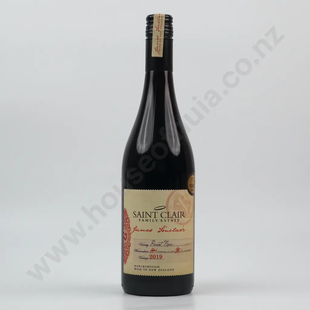 2019 Saint Clair James Sinclair Pinot Noir. Marlborough. Image 1++