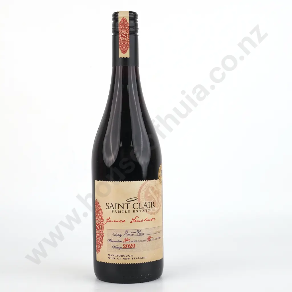 2020 Saint Clair James Sinclair Pinot Noir - Marlborough. Image 1++