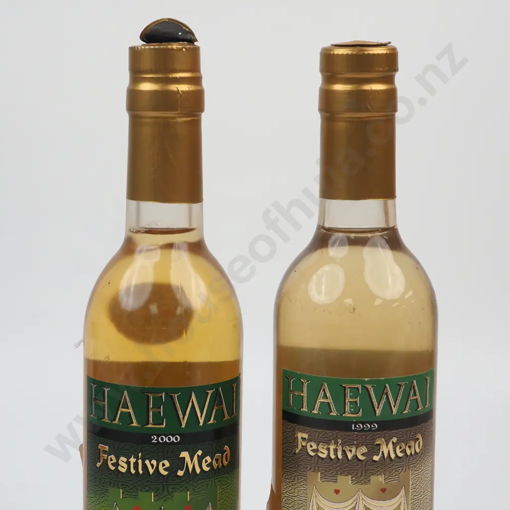 Two Bottles 2000 Wind Gardens Haewai Festive Mead - Wellington. Image 1++