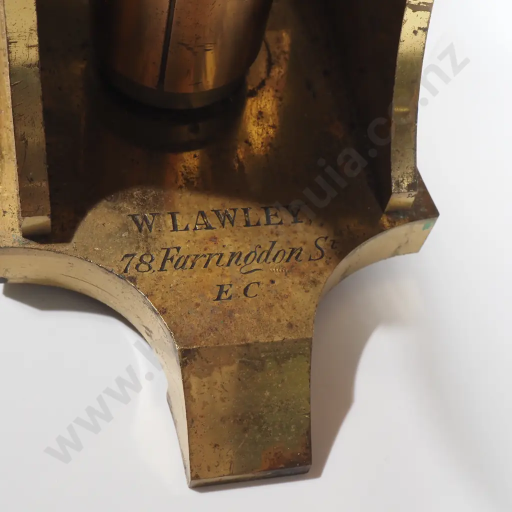 Exceptional Large Wooden Cased Victorian Microscope by W Lawley Image 1++