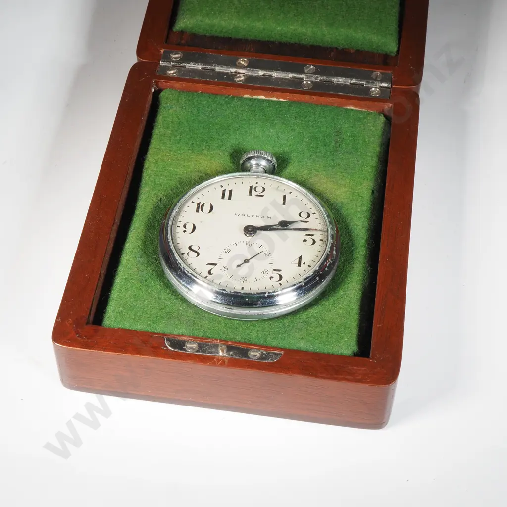 Cased & Boxed Deck Pocket Watch Chronometer w Certificate Image 1++