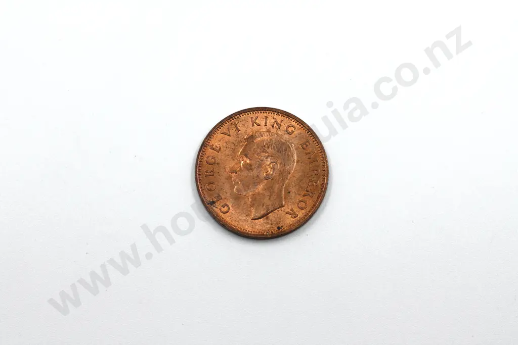 1941 halfpenny, almost uncirculated with full mint lustre. C.V. $100 Image 1++