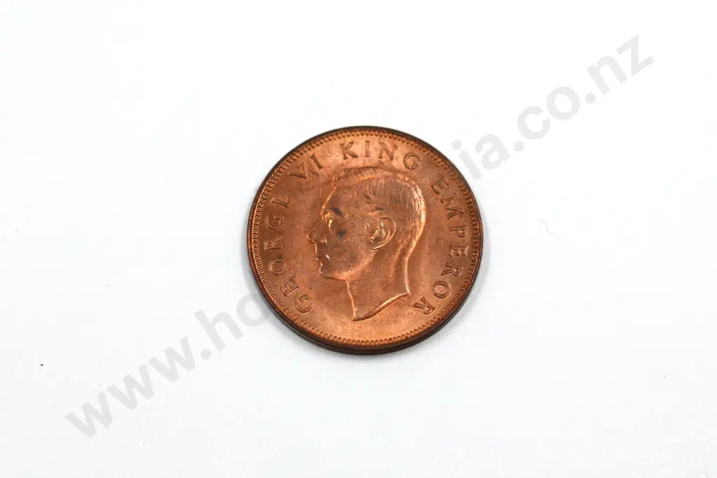 1944 halfpenny, almost uncirculated with full mint lustre. C.V. $45 Image 1++