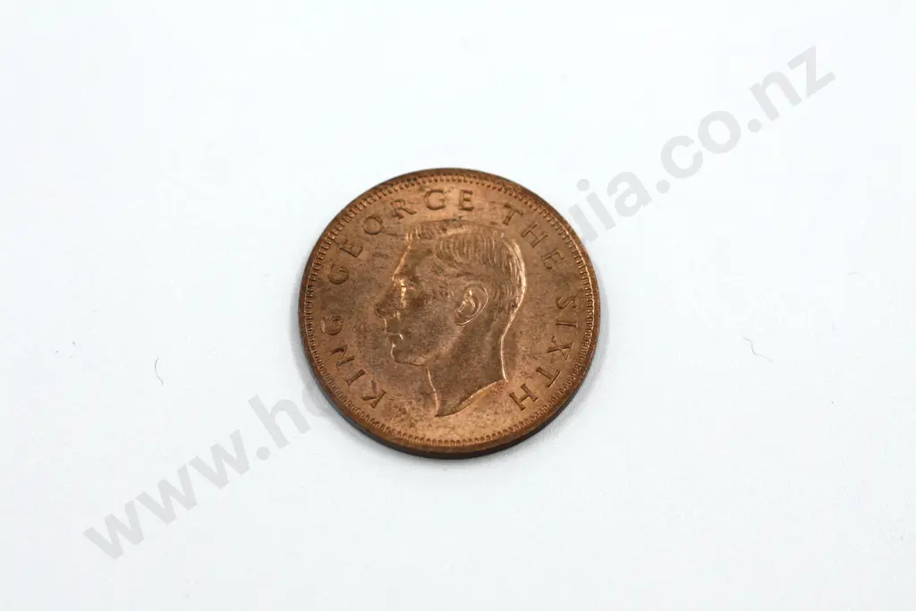 1949 halfpenny, brilliant uncirculated with full mint lustre. C.V. $100 Image 1++