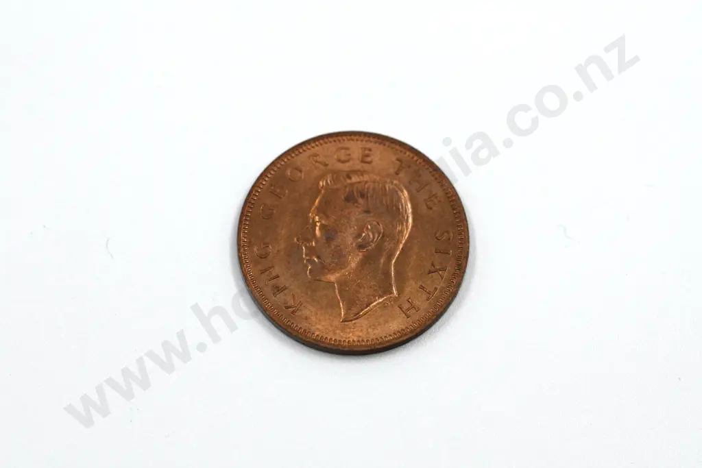 1950 halfpenny, brilliant uncirculated with full mint lustre. C.V. $55 Image 1++