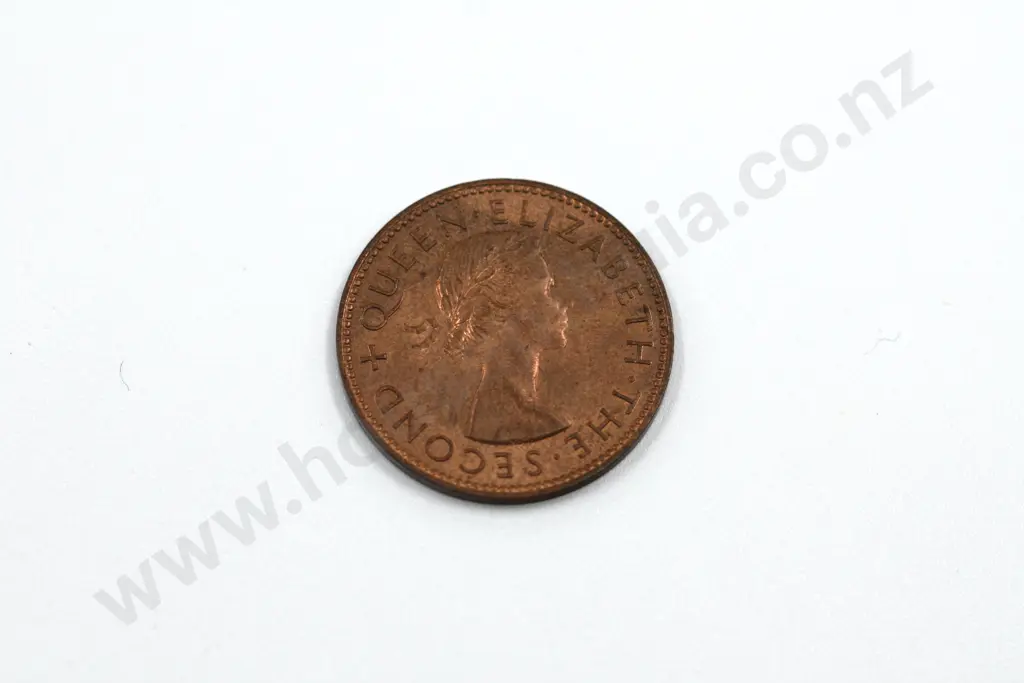 1955 halfpenny, brilliant uncirculated with full mint lustre. C.V. $400 Image 1++