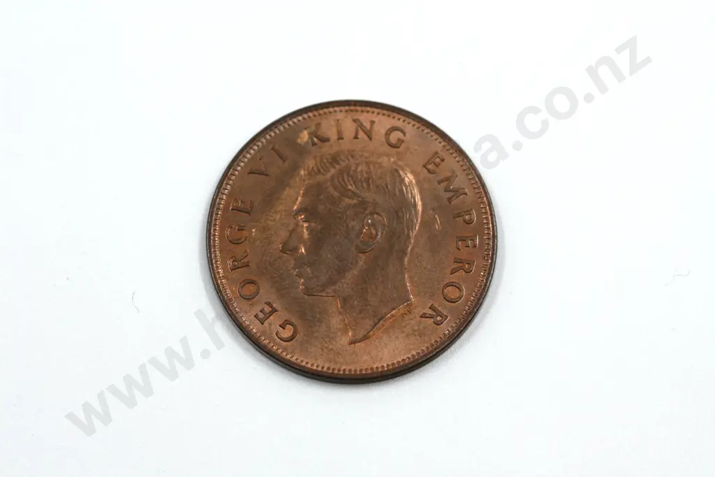1940 one penny, almost uncirculated with full mint lustre. C.V. $65 Image 1++