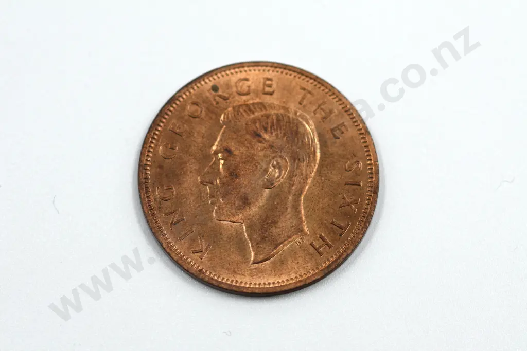 1952 one penny, almost uncirculated with full mint lustre. C.V. $20 Image 1++