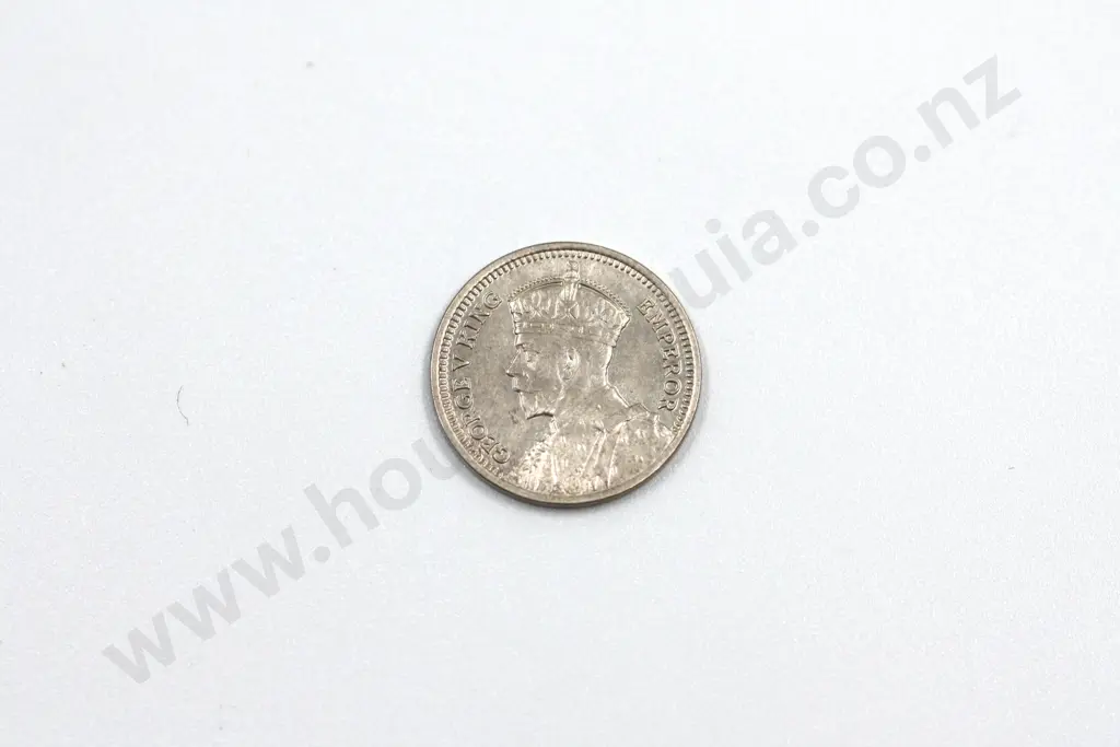 1933 threepence, uncirculated with full mint lustre. C.V. $65 Image 1++