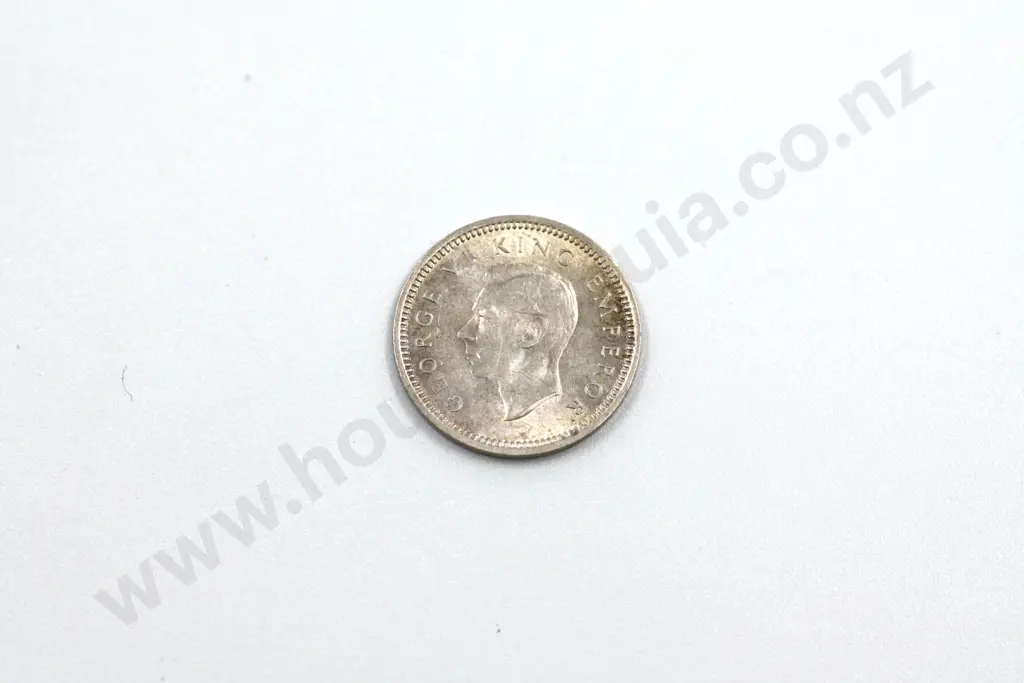 1941 threepence, uncirculated with full mint lustre. C.V. $800 Image 1++