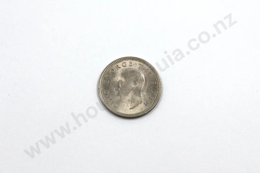 1950 threepence, brilliant uncirculated with full mint lustre. C.V. $400 Image 1++