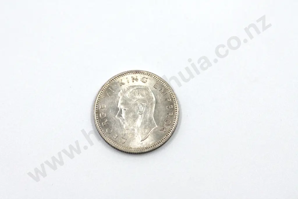 1944 sixpence, uncirculated with full mint lustre. C.V. $250 Image 1++