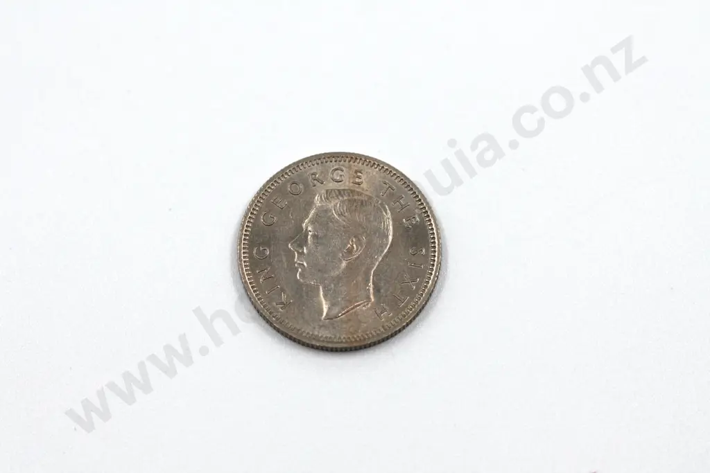 1948 sixpence, almost uncirculated with mint lustre. C.V. $175 Image 1++