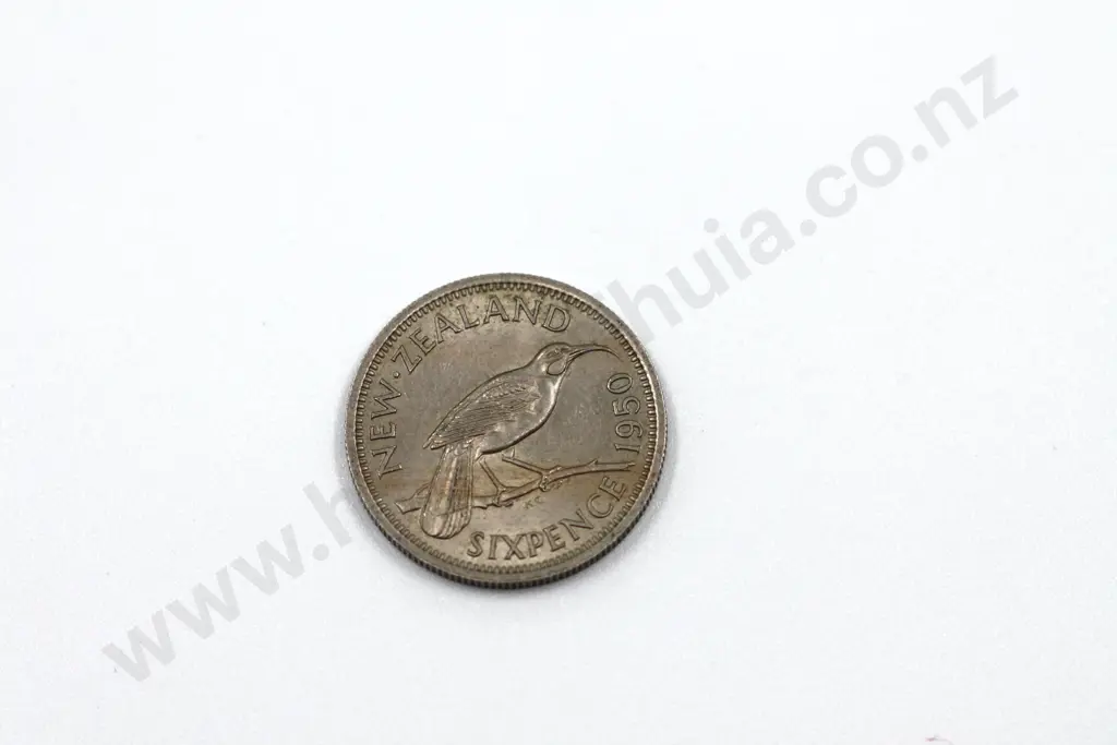 1950 sixpence, extremely fine. C.V. $200 Image 1++