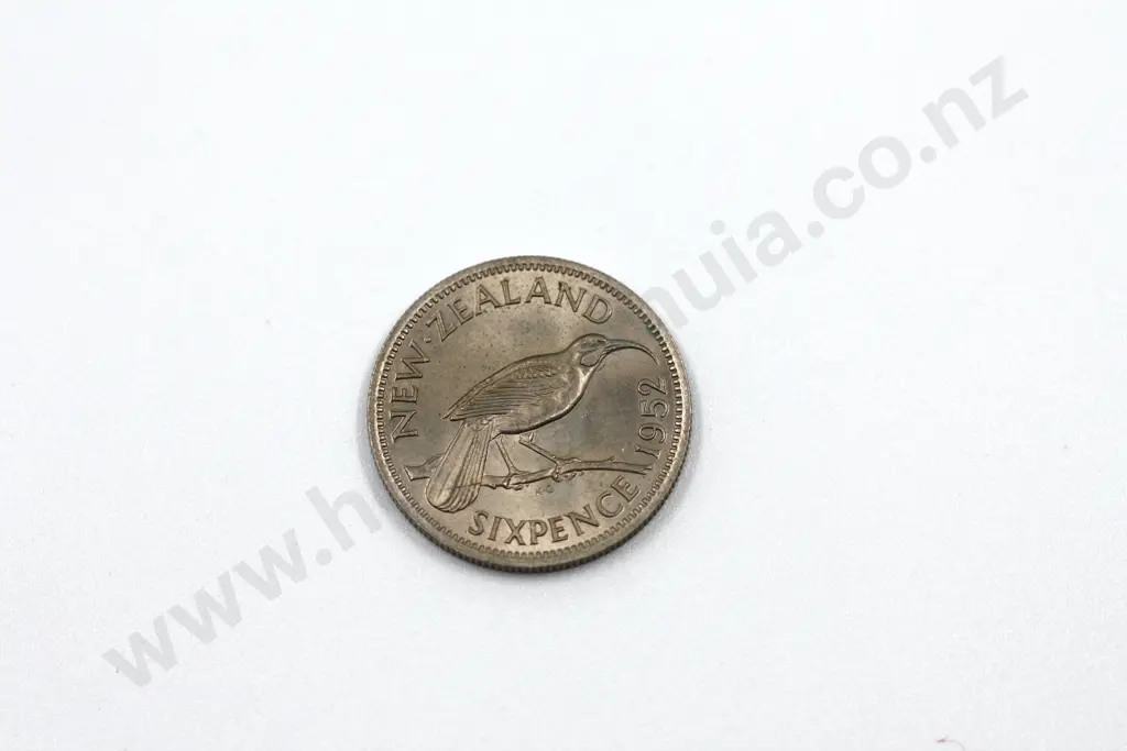 1952 sixpence, uncirculated. C.V. $100 Image 1++