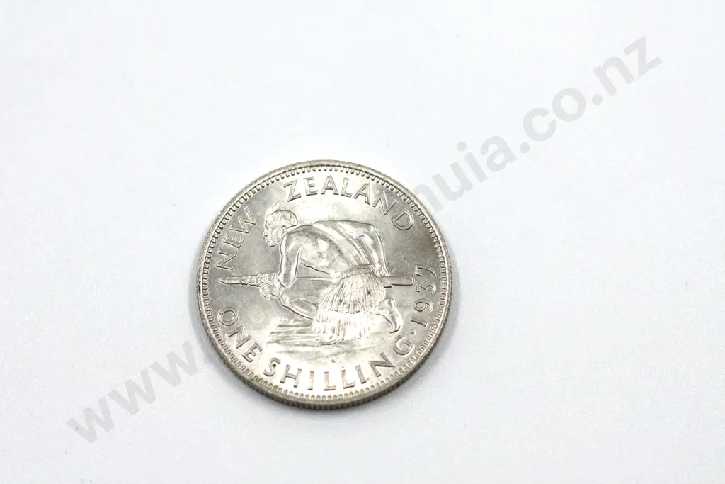 1937 shilling, brilliant uncirculated with full mint lustre. C.V. $350 Image 1++