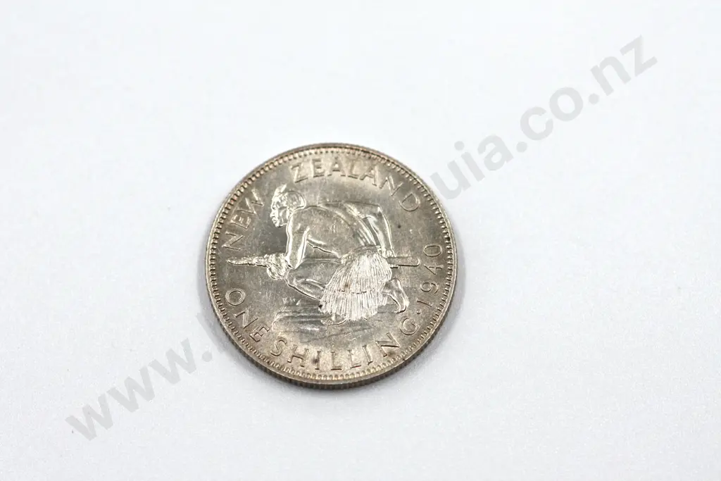 1940 shilling, almost uncirculated with mint lustre. C.V. $225 Image 1++