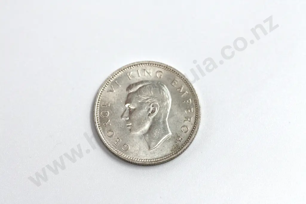 1944 shilling, uncirculated with mint lustre. C.V. $400 Image 1++
